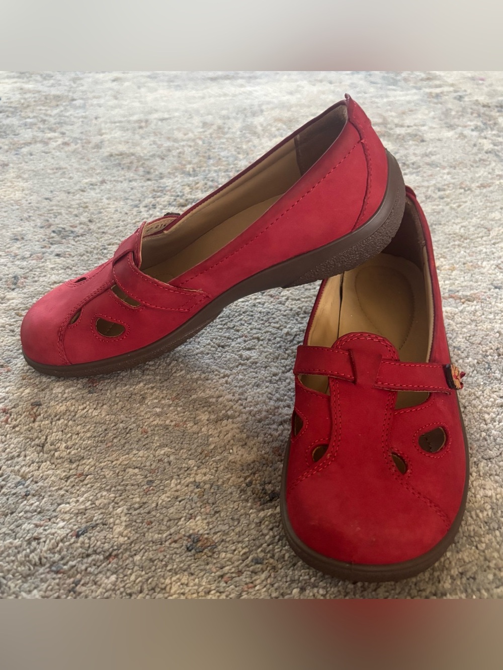 Hotter Concept by Comfort Women's Red Casual Slip-On Shoes size 7